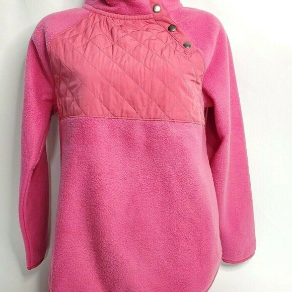 J. Crew Women's Fleece Jacket XXS Pink Buttons - Picture 1 of 5